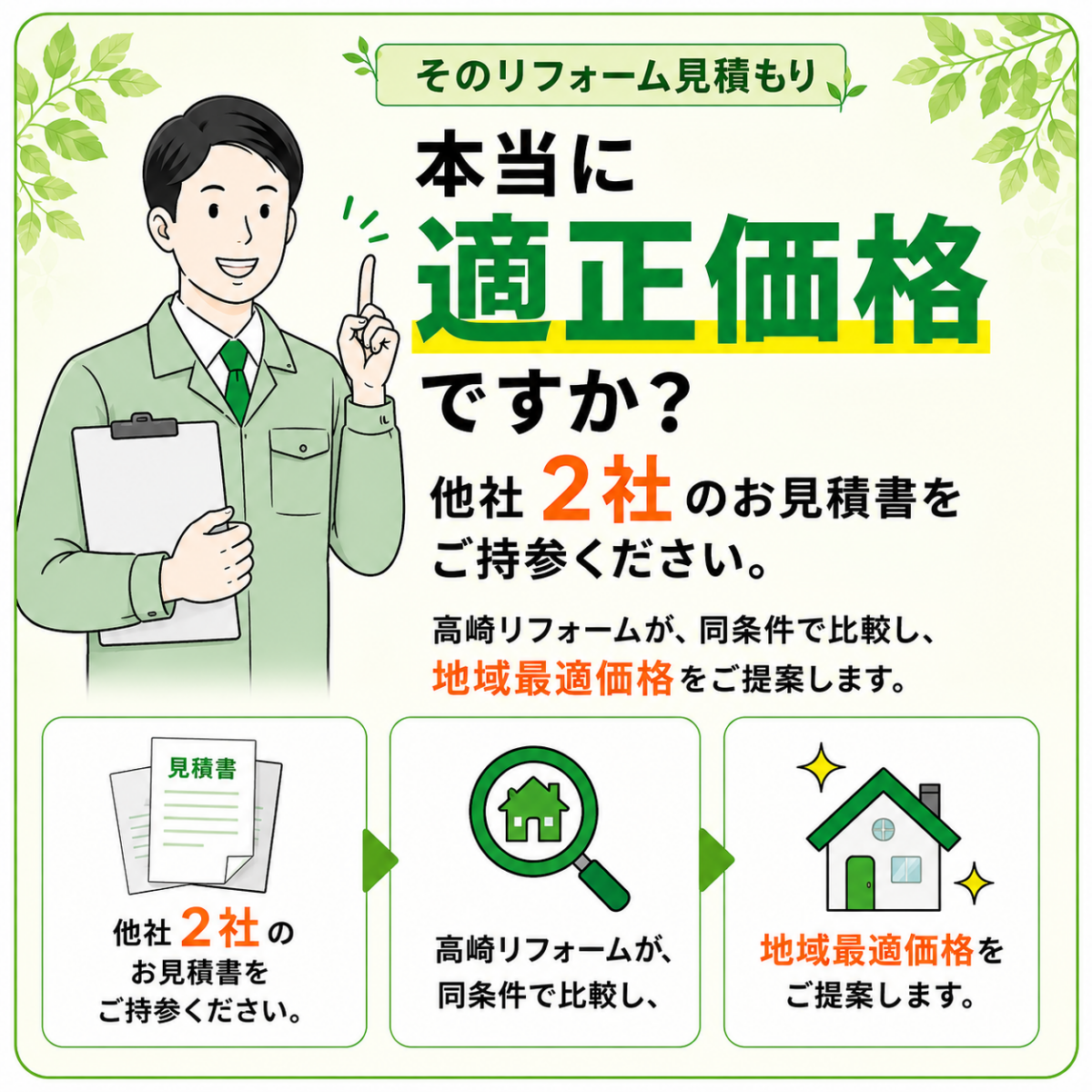 そのリフォーム見積、本当に適正価格ですか？