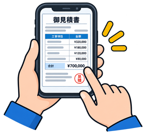 見積書を送る